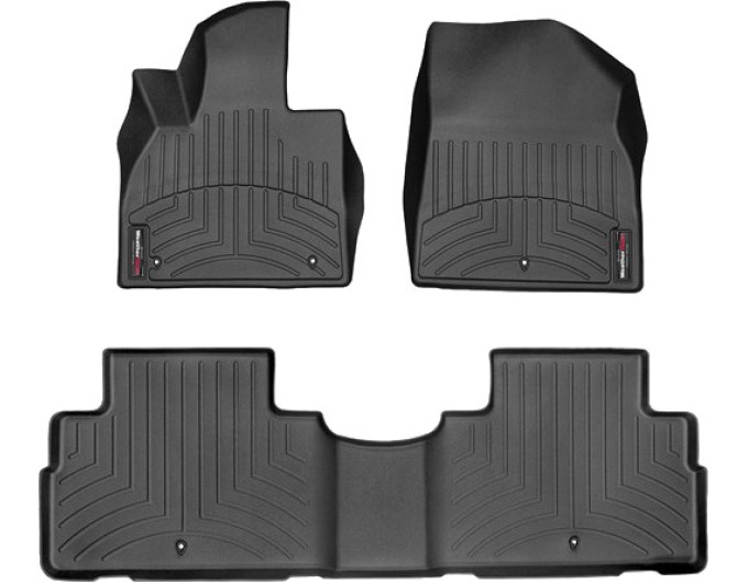 Коврики Weathertech Black для Hyundai Palisade (mkI)(1-2 row) 2019→, ціна: 11 709 грн.