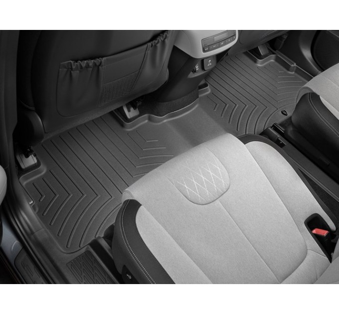 Коврики WeatherTech Black для Hyundai Palisade (mkI)(1-2 row) 2019→, цена: 10 849 грн.