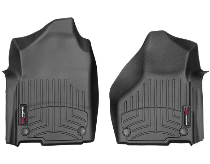 Коврики WeatherTech Black для Dodge Ram HD (mkV)(regular cab)(no PTO Kit)(bucket seats)(1 row) 2019→, цена: 6 692 грн.