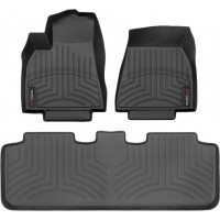 Коврики WeatherTech Black для Tesla Model Y (mkI)(original mount) 2020→