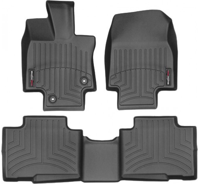 Коврики WeatherTech Black для Toyota Highlander (mkIV)(not hybrid)(1-2 row) 2019→, цена: 10 641 грн.