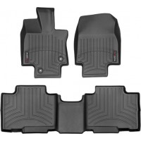 Коврики Weathertech Black для Toyota Highlander (mkIV)(hybrid)(1-2 row) 2019→