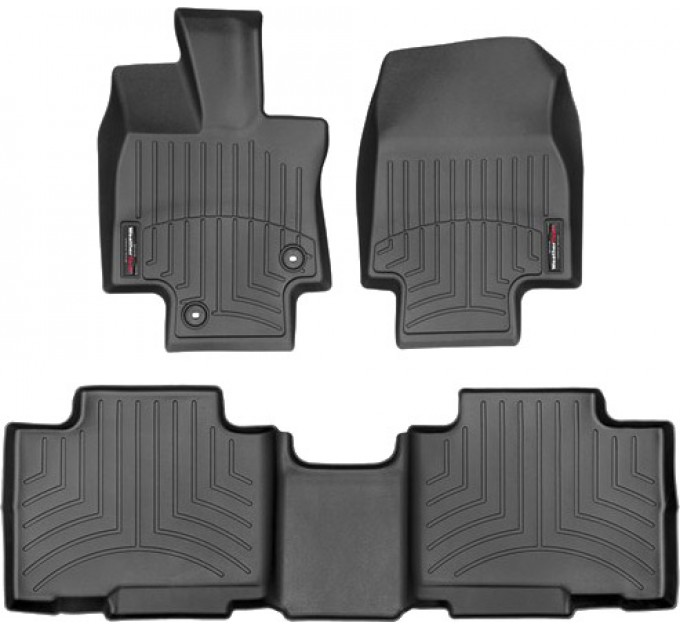 Коврики Weathertech Black для Toyota Highlander (mkIV)(hybrid)(1-2 row) 2019→, ціна: 10 641 грн.