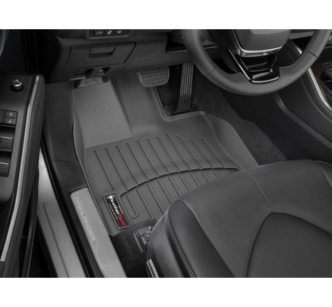 Коврики Weathertech Black для Toyota Highlander (mkIV)(not hybrid)(1-2 row) 2019→, ціна: 10 641 грн.