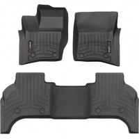 Коврики Weathertech Black для Land Rover Defender (mkII)(5 door)(5 seats)(1-2 row) 2020→