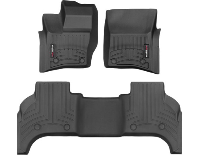 Коврики WeatherTech Black для Land Rover Defender (mkII)(5 door)(5 seats)(1-2 row) 2020→, цена: 11 709 грн.