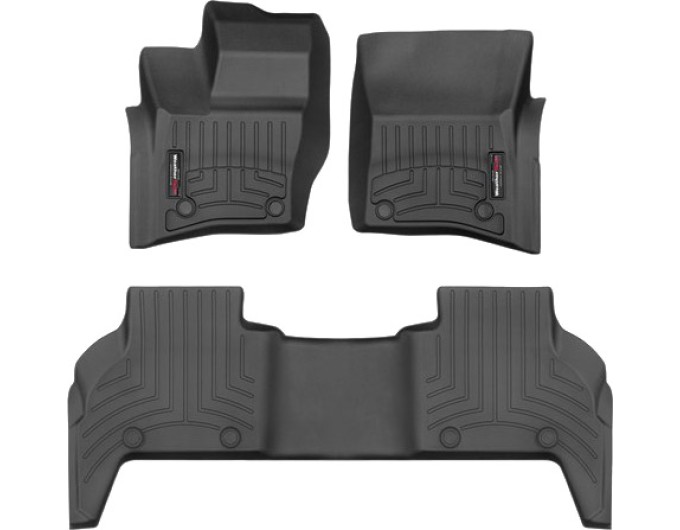 Коврики WeatherTech Black для Land Rover Defender (mkII)(5 door)(7 seats)(1-2 row) 2020→, цена: 11 709 грн.