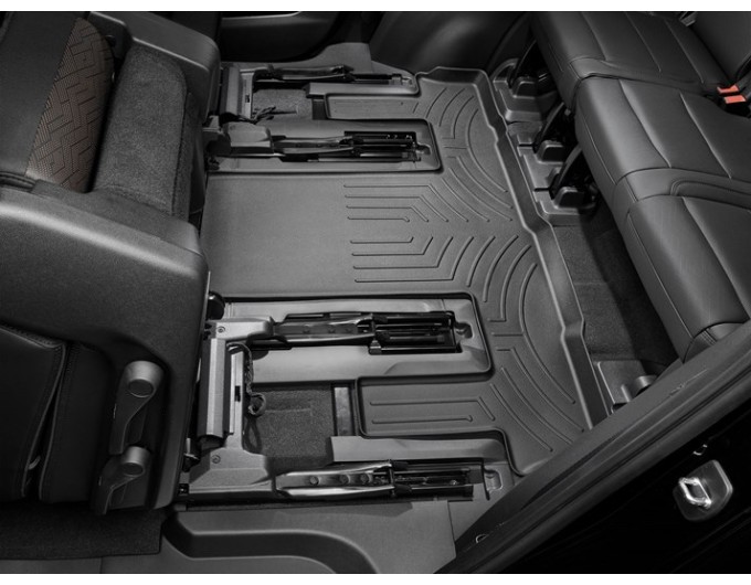 Коврики WeatherTech Black для Cadillac Escalade (mkV); Chevrolet Tahoe (mkV); GMC Yukon (mkV)(2 row bucket seats)(3 row) 2021→, цена: 4 911 грн.