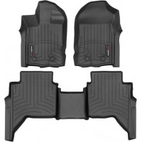 Коврики WeatherTech Black для Ford Ranger (T6)(double cab) 2020→ (US)