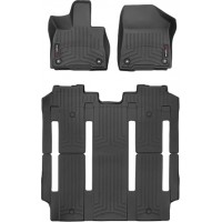 Коврики WeatherTech Black для Toyota Sienna (mkIV)(7 seats)(1-2-3 row) 2020→