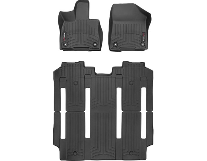 Коврики WeatherTech Black для Toyota Sienna (mkIV)(7 seats)(1-2-3 row) 2020→, цена: 13 607 грн.