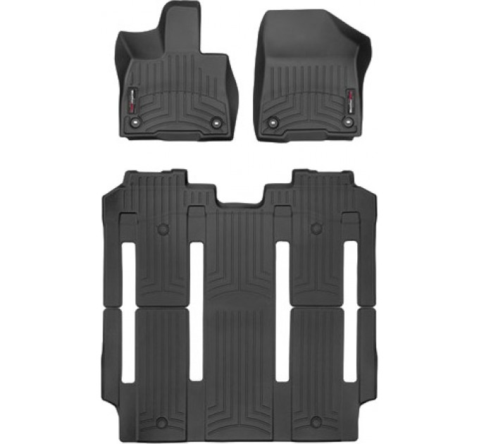 Коврики WeatherTech Black для Toyota Sienna (mkIV)(7 seats)(1-2-3 row) 2020→, цена: 12 487 грн.