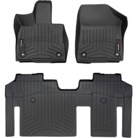 Коврики WeatherTech Black для Toyota Sienna (mkIV)(8 seats)(1-2 row) 2020→