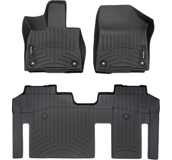 Коврики WeatherTech Black для Toyota Sienna (mkIV)(8 seats)(1-2 row) 2020→, цена: 10 641 грн.