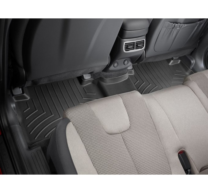 Коврики WeatherTech Black для Hyundai Santa Fe (mkIV)(not hybrid)(1-2 row) 2020→, ціна: 10 641 грн.