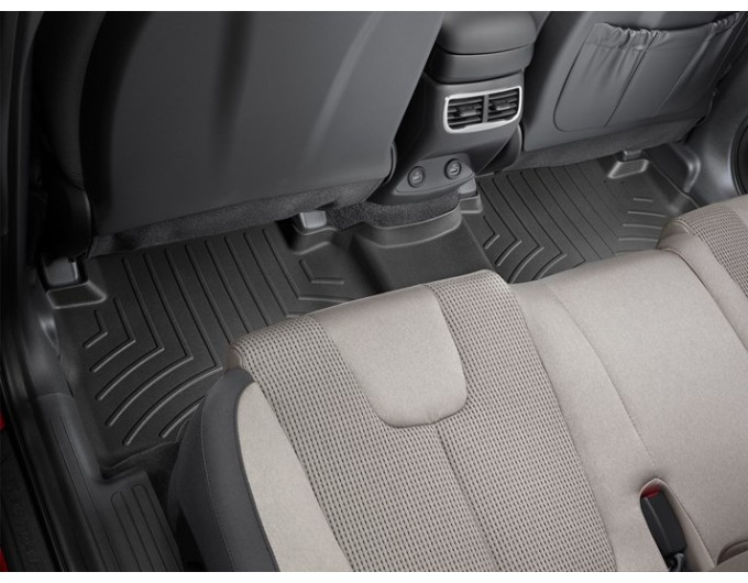 Коврики WeatherTech Black для Hyundai Santa Fe (mkIV)(not hybrid)(2 row) 2020→, цена: 4 911 грн.
