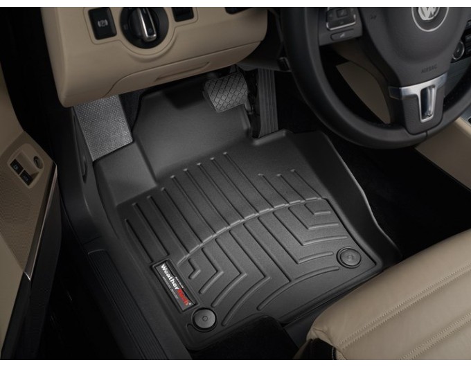 Коврики WeatherTech Black для Volkswagen Passat / Passat CC (B6-B7)(4 post fixings) 2007-2015 automatic, цена: 10 602 грн.
