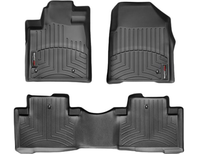 Коврики Weathertech Black для Honda Pilot (mkII)(1-2 row) 2009-2015, ціна: 11 488 грн.