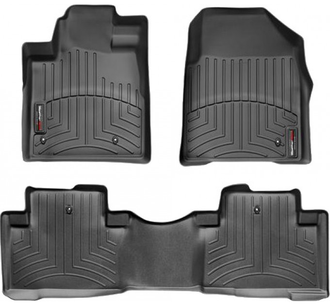 Коврики WeatherTech Black для Honda Pilot (mkII)(1-2 row) 2009-2015, цена: 10 641 грн.