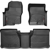 Коврики WeatherTech Black для Nissan Navara (D40); Suzuki Equator (extended cab)(3 fixing) 2008-2015