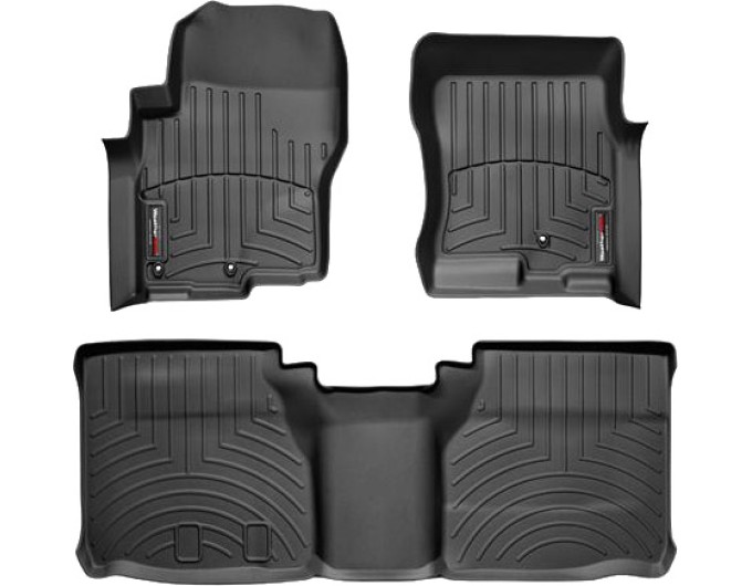 Коврики WeatherTech Black для Nissan Navara (D40); Suzuki Equator (extended cab)(3 fixing) 2008-2015, цена: 11 488 грн.