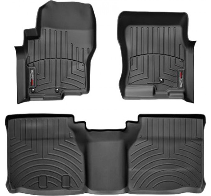 Коврики WeatherTech Black для Nissan Navara (D40); Suzuki Equator (extended cab)(3 fixing) 2008-2015, цена: 10 641 грн.