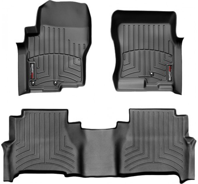 Коврики Weathertech Black для Nissan Navara (double cab)(D40)(1 fixing)(with rockford system) 2008-2015, ціна: 10 641 грн.