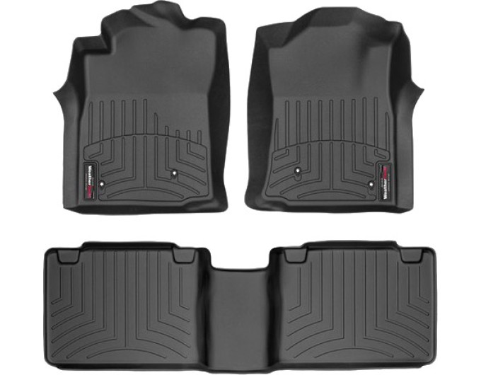 Коврики WeatherTech Black для Toyota Tacoma (mkII)(extended cab)(no storage boxes on 2 row) 2008-2011 automatic, цена: 11 488 грн.
