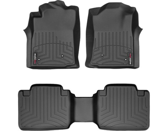 Коврики WeatherTech Black для Toyota Tacoma (mkII)(extended cab)(with storage boxes on 2 row) 2008-2011 automatic, цена: 11 709 грн.