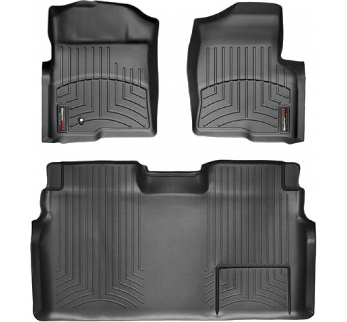 Коврики Weathertech Black для Ford F-150 (double cab)(mkXI)(no 4x4 shifter)(no full console on 1 row)(1 fixing hook) 2009-2010, ціна: 12 894 грн.