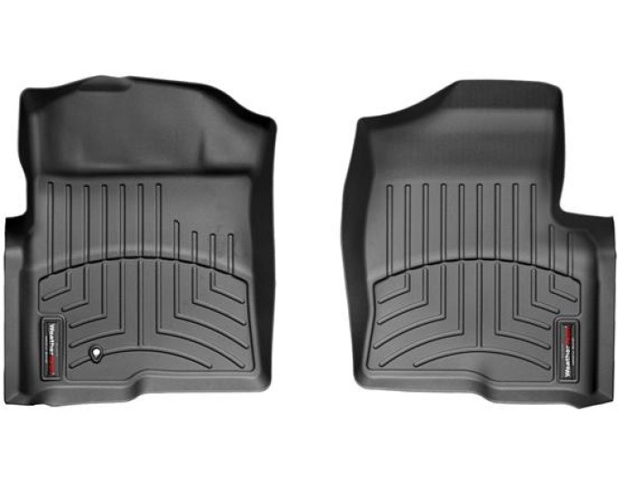 Коврики WeatherTech Black для Ford F-150 (mkXI)(all cabs)(no 4x4 shifter)(1 fixing hook)(1 row) 2009-2010, цена: 6 692 грн.