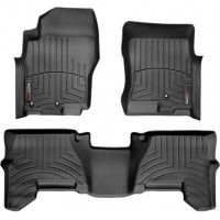 Коврики Weathertech Black для Nissan Pathfinder (US)(mkIII) / Nissan Xterra (N50)(1-2 row)(3 fixing) 2008-2015