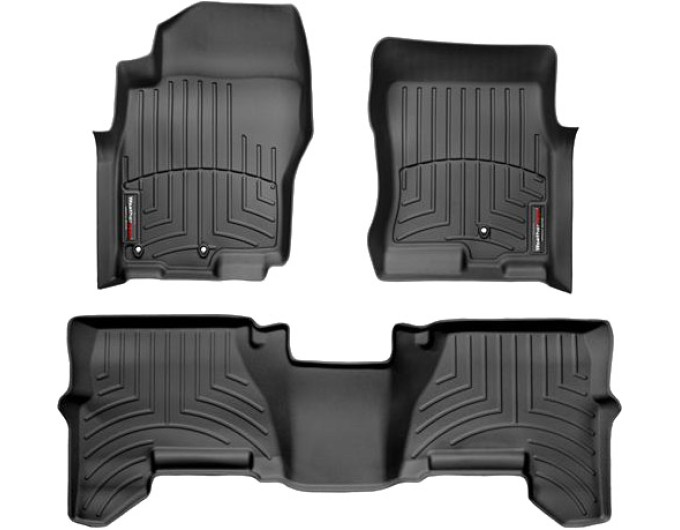 Коврики WeatherTech Black для Nissan Pathfinder (mkIII) / Xterra (N50)(1-2 row)(3 fixing) 2008-2015 (USA), цена: 11 488 грн.