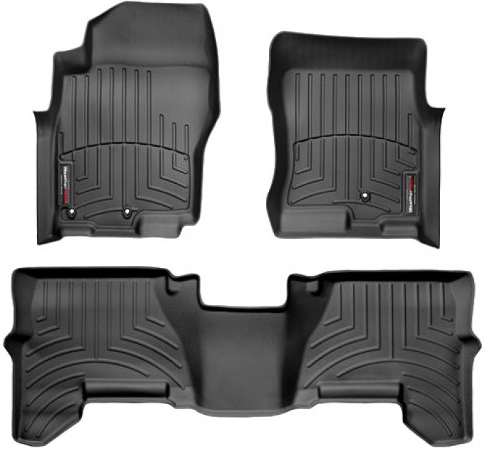 Коврики Weathertech Black для Nissan Pathfinder (US)(mkIII) / Nissan Xterra (N50)(1-2 row)(3 fixing) 2008-2015, ціна: 10 641 грн.