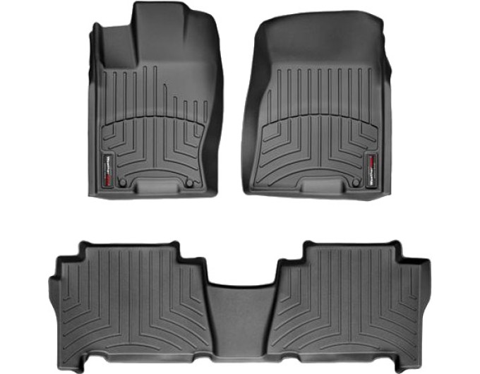Коврики WeatherTech Black для Kia Mohave/Borrego (mkI)(1-2 row) 2008-2018, цена: 11 603 грн.