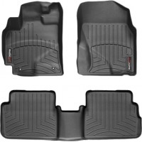 Коврики Weathertech Black для Toyota Corolla (US)(E140)(with vens under seats) / Matrix (mkII); Pontiac Vibe (mkII)(2WD) 2009-2014 automatic