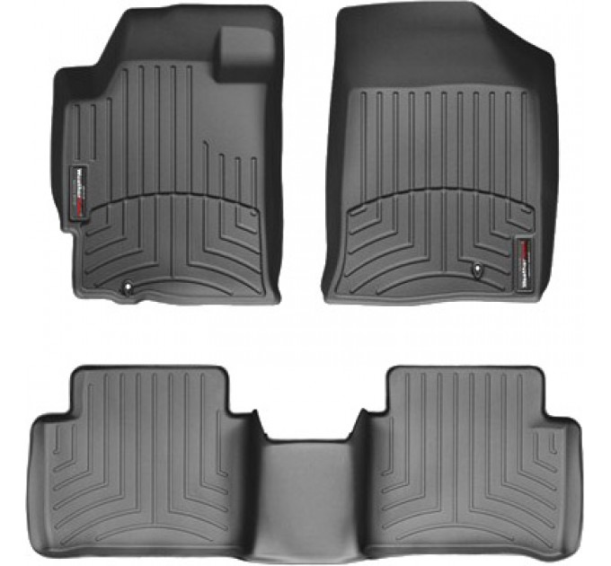 Коврики Weathertech Black для Nissan Altima (sedan)(mkIV)(2 fixings) 2007-2012, ціна: 10 849 грн.