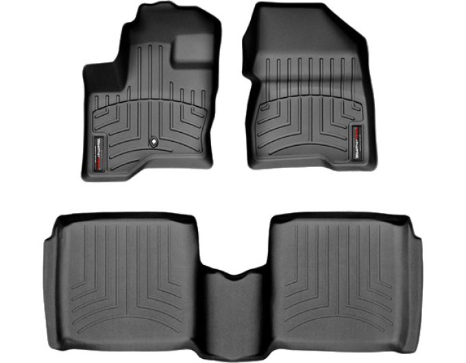 Коврики WeatherTech Black для Lincoln MKT (mkI)(1-2 row)(1 fixing hook)(no refrigerated console) 2009-2010, цена: 11 488 грн.