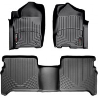 Коврики WeatherTech Black для Nissan Titan (mkI)(double cab)(3 fixing hooks) 2008-2015