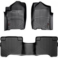 Коврики WeatherTech Black для Infiniti QX56 (mkI); Nissan Armada (mkI)(1-2 row)(3 fixing hook) 2008-2016