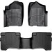 Коврики Weathertech Black для Infiniti QX56; Nissan Armada (mkI)(1-2 row)(3 fixing hook) 2008-2016, ціна: 10 849 грн.