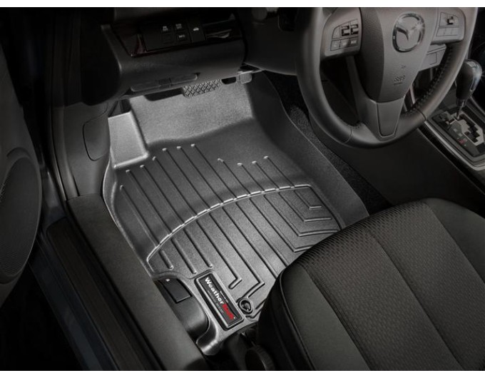 Коврики WeatherTech Black для Mazda 6 (mkII)(sedan & hatch)(4 fixings hooks)(1 row) 2007-2012, цена: 6 692 грн.