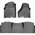Коврики WeatherTech Black для Dodge Ram (mkIV)(mega cab)(1 fixing hook)(with Full Lenght Console)(no PTO Kit)( 2009-2012, цена: 11 826 грн.