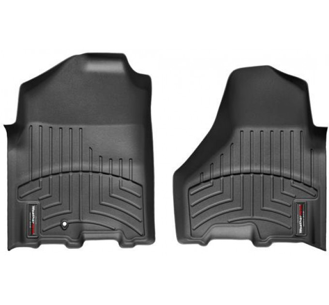 Коврики Weathertech Black для Dodge Ram (crew cab & mage cab)(mkIV)(1 fixing hook)(with Full Lenght Console)(no PTO Kit)(1 row) 2009-2012, ціна: 6 144 грн.