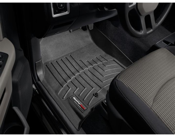 Коврики Weathertech Black для Dodge Ram (crew cab)(mkIV)(1 fixing hook)(with Full Lenght Console)(no PTO Kit) 2009-2012, ціна: 13 915 грн.