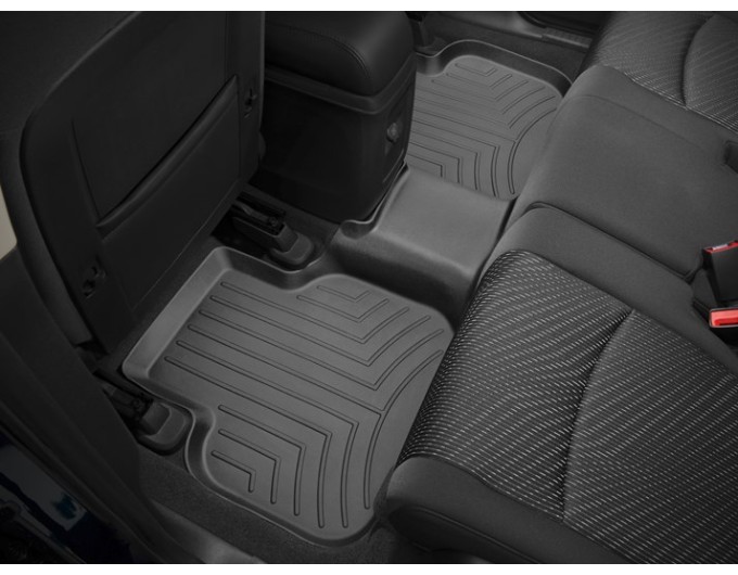Коврики Weathertech Black для Fiat Freemont; Dodge Journey (mkI)(1 fixing hook)(1-2 row) 2008-2020, ціна: 11 709 грн.
