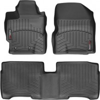 Коврики WeatherTech Black для Toyota Yaris (mkII)(sedan)(with heating vens under front seats) 2005-2011 (USA)