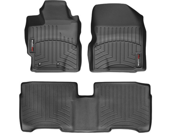 Коврики WeatherTech Black для Toyota Yaris (mkII)(sedan)(with heating vens under front seats) 2005-2011 (USA), цена: 11 488 грн.