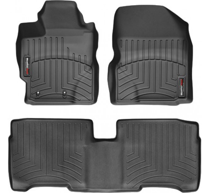 Коврики Weathertech Black для Toyota Yaris (US)(sedan)(mkII)(with heating vens under front seats) 2005-2011, ціна: 10 641 грн.