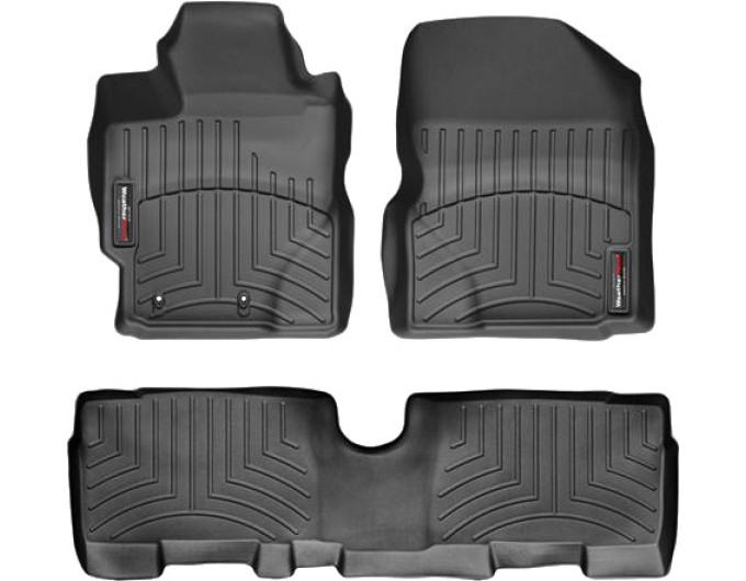 Коврики WeatherTech Black для Toyota Yaris (mkII)(hatch); Scion xD (mkI)(with heating vens under front seats) 2005-2014 (USA), цена: 11 488 грн.
